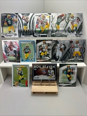 Josh Jacobs/Jordan Love/3 Matthew Golden Rookies & Craft/Doubs Packers lot of 13